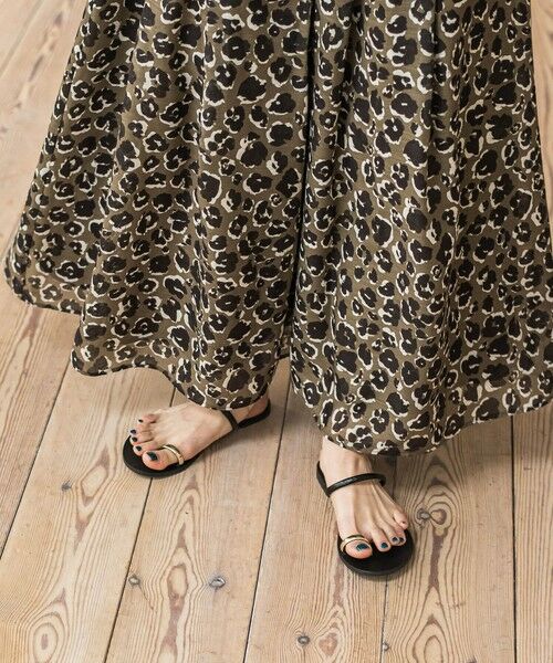 MAYSON GREY / メイソングレイ その他パンツ | レオパード柄タックボリュームキュロットパンツ≪手洗い可能≫ | 詳細10