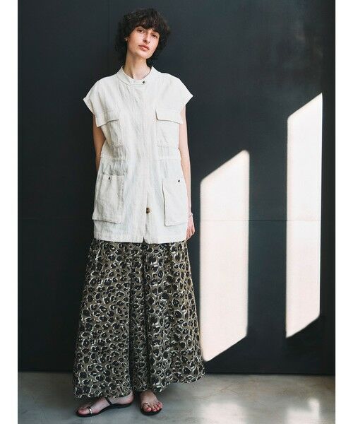 MAYSON GREY / メイソングレイ その他パンツ | レオパード柄タックボリュームキュロットパンツ≪手洗い可能≫ | 詳細15