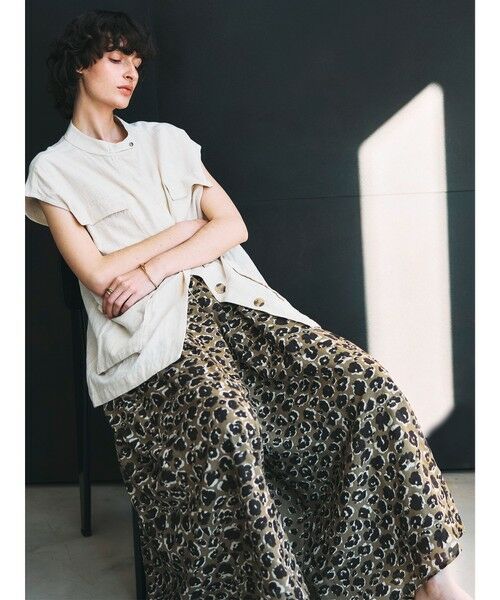 MAYSON GREY / メイソングレイ その他パンツ | レオパード柄タックボリュームキュロットパンツ≪手洗い可能≫ | 詳細16