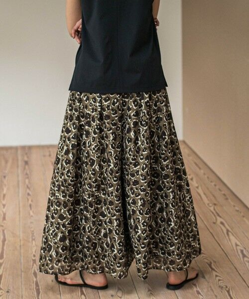 MAYSON GREY / メイソングレイ その他パンツ | レオパード柄タックボリュームキュロットパンツ≪手洗い可能≫ | 詳細2