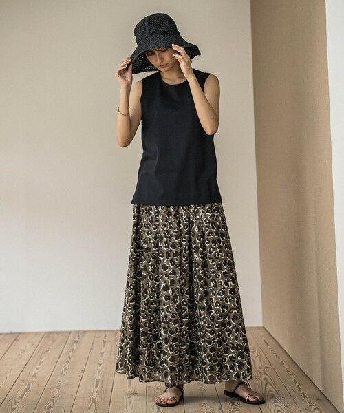 MAYSON GREY / メイソングレイ その他パンツ | レオパード柄タックボリュームキュロットパンツ≪手洗い可能≫ | 詳細3