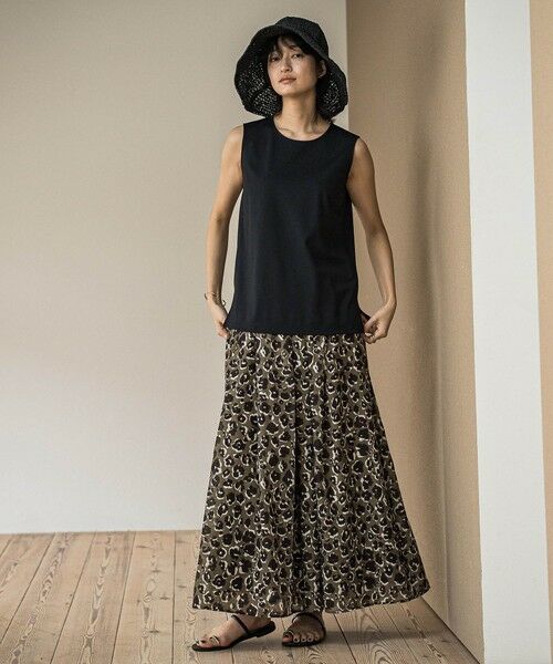 MAYSON GREY / メイソングレイ その他パンツ | レオパード柄タックボリュームキュロットパンツ≪手洗い可能≫ | 詳細4