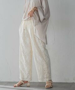 MAYSON GREY / メイソングレイ その他パンツ | 【WEB限定】パッチワーク風レースリラックスワイドパンツ≪手洗い可能≫