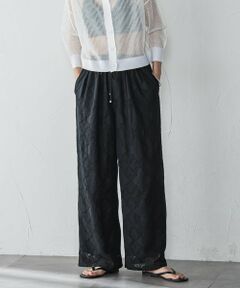 MAYSON GREY / メイソングレイ その他パンツ | 【WEB限定】パッチワーク風レースリラックスワイドパンツ≪手洗い可能≫