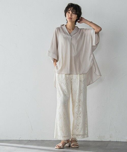 MAYSON GREY / メイソングレイ その他パンツ | 【WEB限定】パッチワーク風レースリラックスワイドパンツ≪手洗い可能≫ | 詳細5