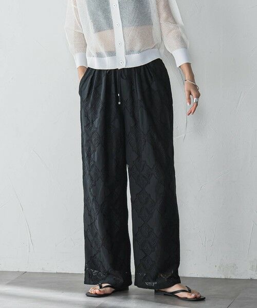 MAYSON GREY / メイソングレイ その他パンツ | 【WEB限定】パッチワーク風レースリラックスワイドパンツ≪手洗い可能≫ | 詳細12