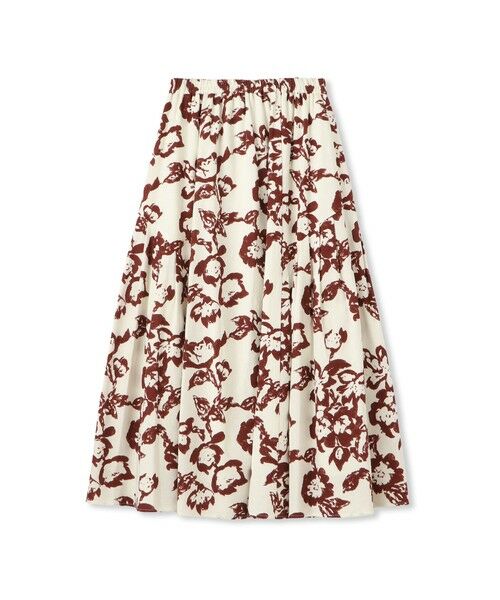 MAYSON GREY / メイソングレイ ミニ・ひざ丈スカート | フラワープリントリラックスサイドギャザーフレアスカート | 詳細7