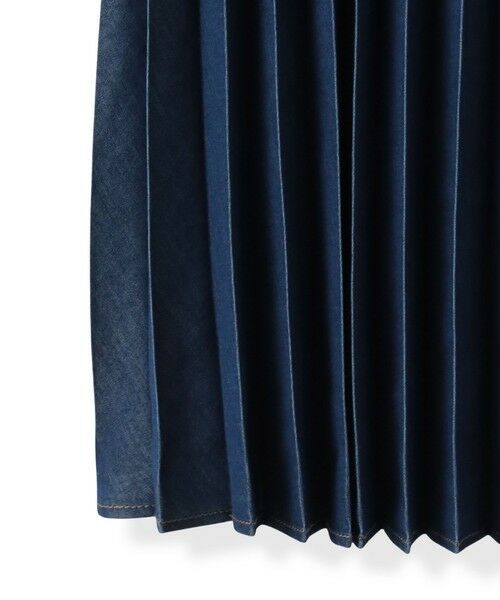 MAYSON GREY / メイソングレイ ミニ・ひざ丈スカート | デニムMIXライトプリーツスカート | 詳細14