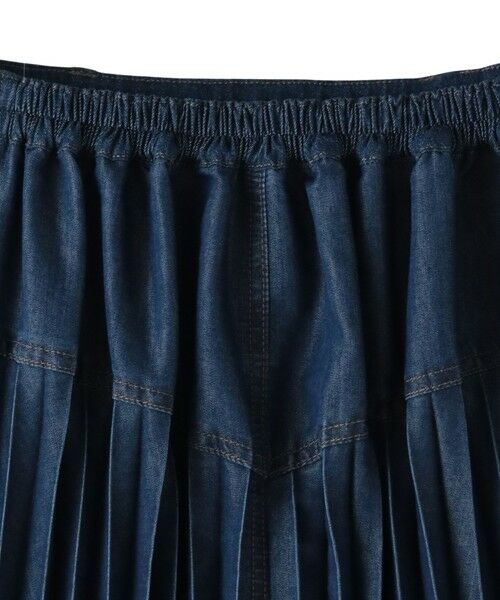 MAYSON GREY / メイソングレイ ミニ・ひざ丈スカート | デニムMIXライトプリーツスカート | 詳細16