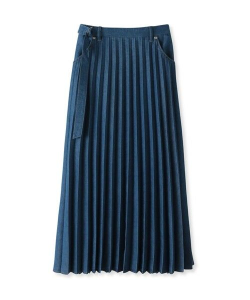 MAYSON GREY / メイソングレイ ミニ・ひざ丈スカート | デニムMIXライトプリーツスカート | 詳細27