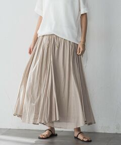 MAYSON GREY / メイソングレイ ミニ・ひざ丈スカート | コットンボイル2WAYエアリーギャザースカート≪手洗い可能≫