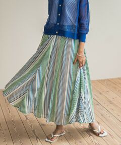 MAYSON GREY / メイソングレイ ミニ・ひざ丈スカート | コットンボイル2WAYエアリーギャザースカート≪手洗い可能≫