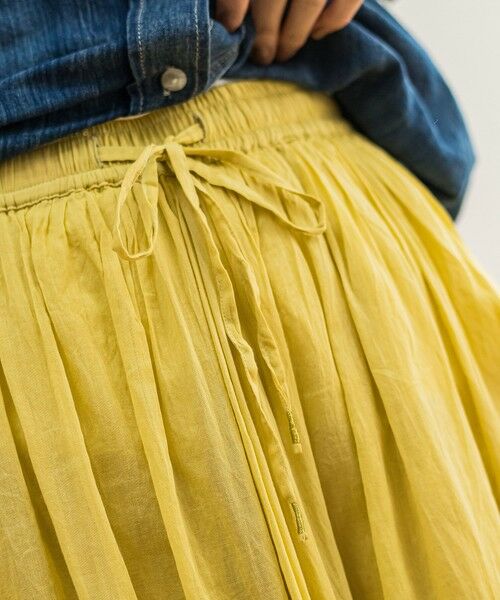 MAYSON GREY / メイソングレイ ミニ・ひざ丈スカート | コットンボイル2WAYエアリーギャザースカート≪手洗い可能≫ | 詳細6