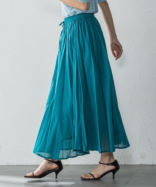 MAYSON GREY / メイソングレイ ミニ・ひざ丈スカート | コットンボイル2WAYエアリーギャザースカート≪手洗い可能≫ | 詳細10