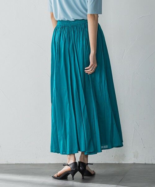 MAYSON GREY / メイソングレイ ミニ・ひざ丈スカート | コットンボイル2WAYエアリーギャザースカート≪手洗い可能≫ | 詳細11