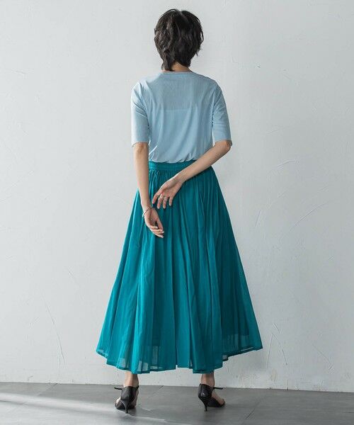 MAYSON GREY / メイソングレイ ミニ・ひざ丈スカート | コットンボイル2WAYエアリーギャザースカート≪手洗い可能≫ | 詳細13