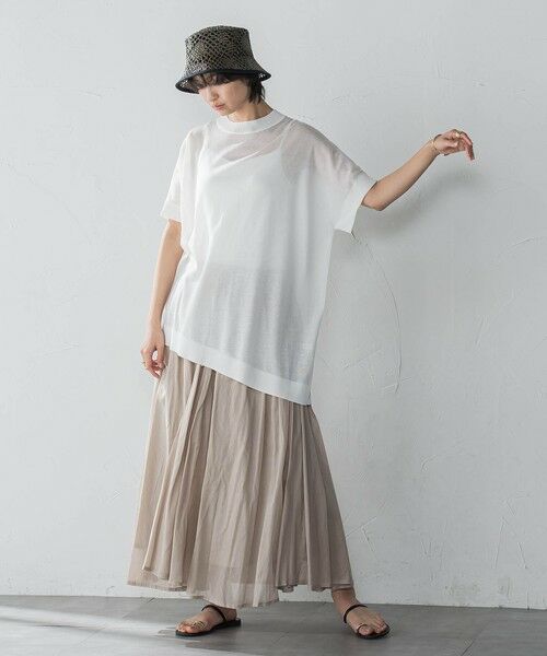 MAYSON GREY / メイソングレイ ミニ・ひざ丈スカート | コットンボイル2WAYエアリーギャザースカート≪手洗い可能≫ | 詳細18