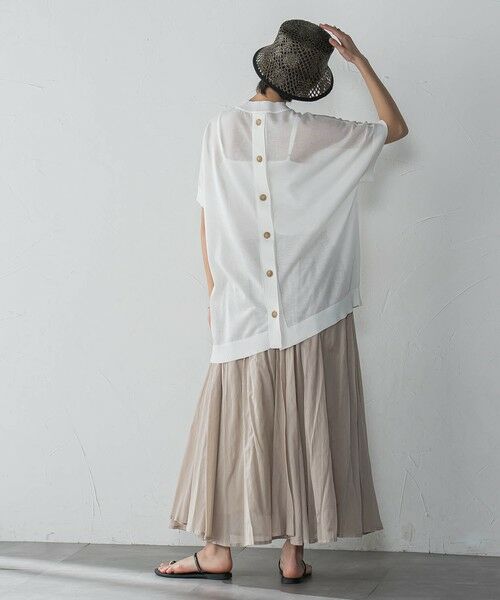 MAYSON GREY / メイソングレイ ミニ・ひざ丈スカート | コットンボイル2WAYエアリーギャザースカート≪手洗い可能≫ | 詳細19