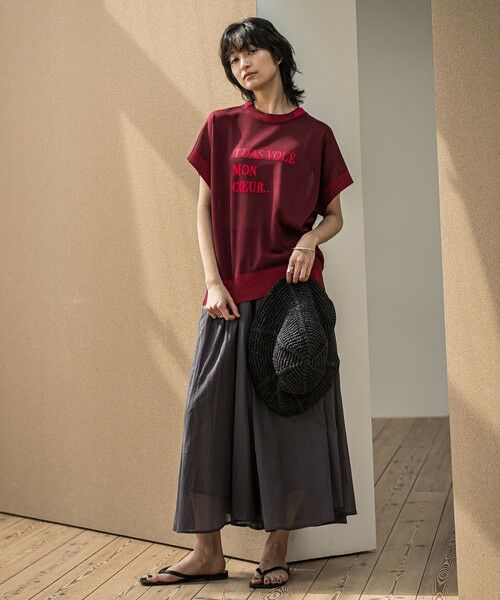 MAYSON GREY / メイソングレイ ミニ・ひざ丈スカート | コットンボイル2WAYエアリーギャザースカート≪手洗い可能≫ | 詳細24