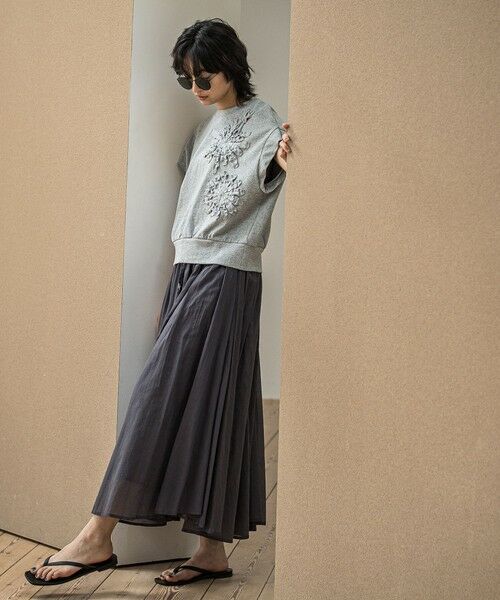 MAYSON GREY / メイソングレイ ミニ・ひざ丈スカート | コットンボイル2WAYエアリーギャザースカート≪手洗い可能≫ | 詳細27