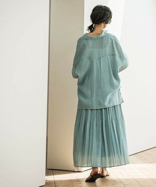 MAYSON GREY / メイソングレイ ミニ・ひざ丈スカート | ラフィーネクロスランダム消しプリーツスカート≪手洗い可能 / セットアップ対応≫ | 詳細6