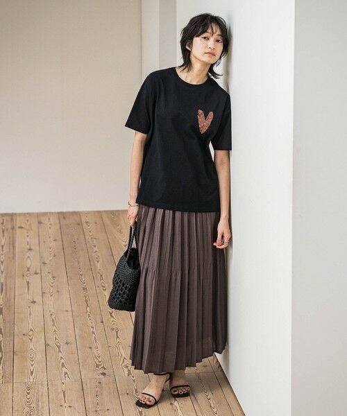 MAYSON GREY / メイソングレイ ミニ・ひざ丈スカート | ラフィーネクロスランダム消しプリーツスカート≪手洗い可能 / セットアップ対応≫ | 詳細11