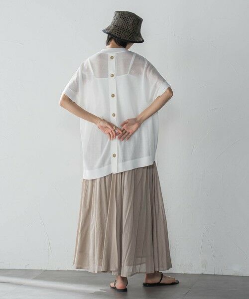 MAYSON GREY / メイソングレイ ニット・セーター | BACK釦アシンメトリーニットプルオーバー≪手洗い可能≫ | 詳細6