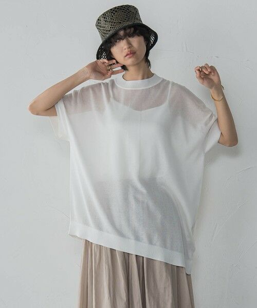 MAYSON GREY / メイソングレイ ニット・セーター | BACK釦アシンメトリーニットプルオーバー≪手洗い可能≫ | 詳細1