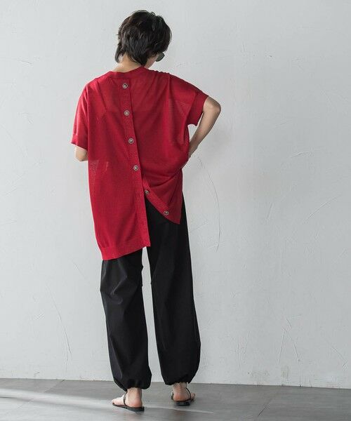 MAYSON GREY / メイソングレイ ニット・セーター | BACK釦アシンメトリーニットプルオーバー≪手洗い可能≫ | 詳細13