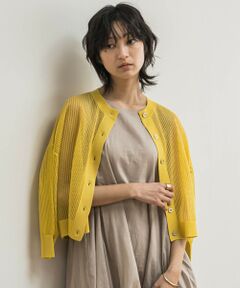 MAYSON GREY / メイソングレイ カーディガン・ボレロ | 透かし柄編みニットカーディガン≪手洗い可能≫