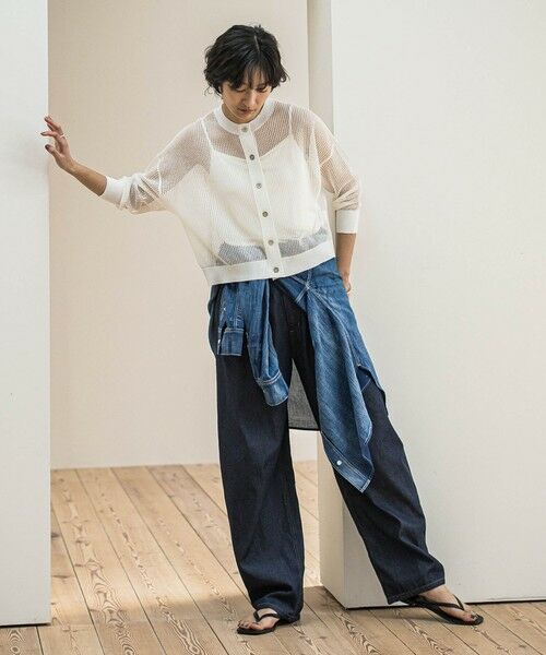 MAYSON GREY / メイソングレイ カーディガン・ボレロ | 透かし柄編みニットカーディガン≪手洗い可能≫ | 詳細3