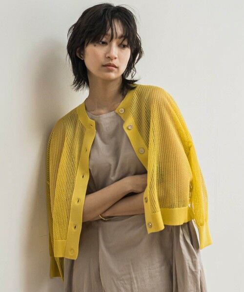 セール】 透かし柄編みニットカーディガン≪手洗い可能