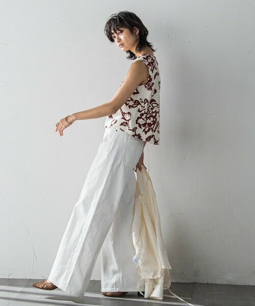 MAYSON GREY / メイソングレイ シャツ・ブラウス | フラワープリントノースリーブクロップドブラウス | 詳細5