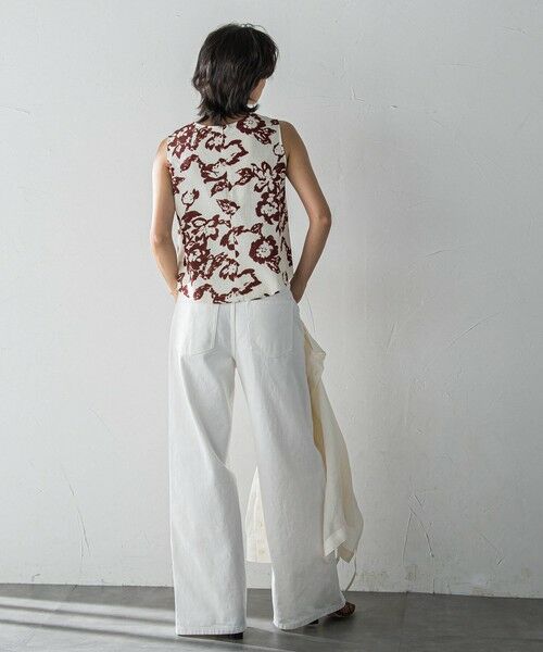 MAYSON GREY / メイソングレイ シャツ・ブラウス | フラワープリントノースリーブクロップドブラウス | 詳細6