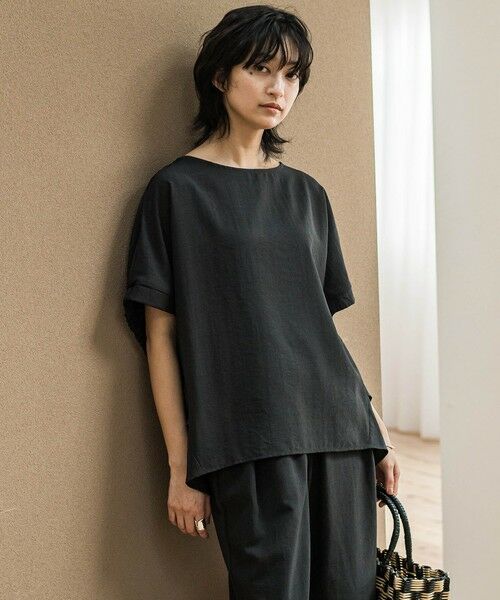 MAYSON GREY/メイソングレイ 【新色追加】ドルマンブラウス&#8810;手洗い可能 / セットアップ対応&#8811; ブラック M