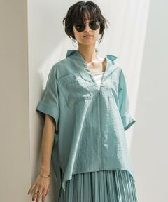 MAYSON GREY / メイソングレイ シャツ・ブラウス | ラフィーネクロスハーフジップブラウス≪手洗い可能 / セットアップ対応≫