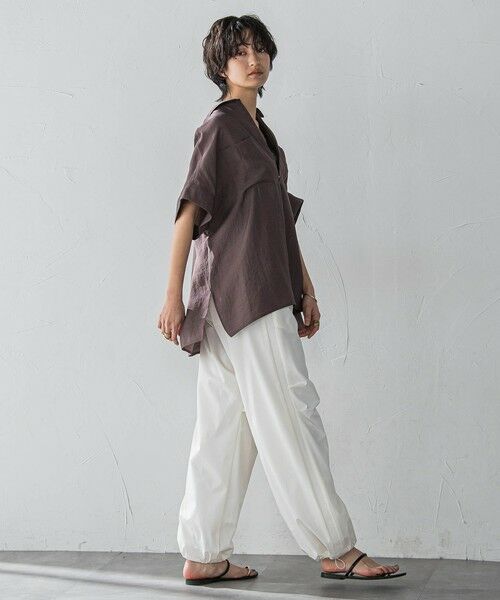 MAYSON GREY / メイソングレイ シャツ・ブラウス | ラフィーネクロスハーフジップブラウス≪手洗い可能 / セットアップ対応≫ | 詳細17