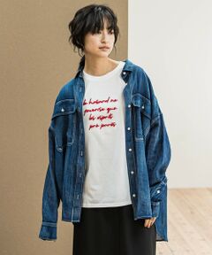 MAYSON GREY / メイソングレイ シャツ・ブラウス | シアーデニムオーバーシャツ≪洗濯機で洗える≫