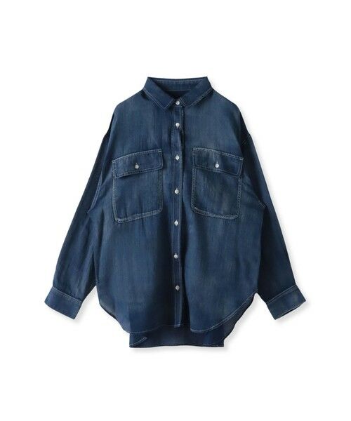 MAYSON GREY / メイソングレイ シャツ・ブラウス | シアーデニムオーバーシャツ≪洗濯機で洗える≫ | 詳細9