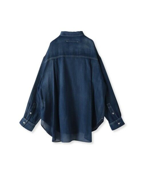MAYSON GREY / メイソングレイ シャツ・ブラウス | シアーデニムオーバーシャツ≪洗濯機で洗える≫ | 詳細10