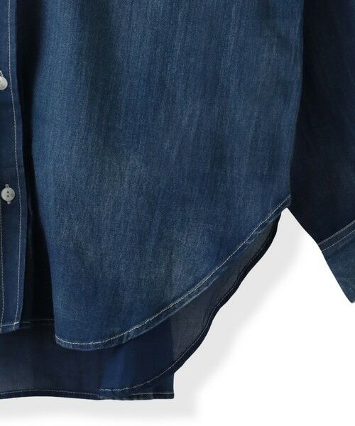 MAYSON GREY / メイソングレイ シャツ・ブラウス | シアーデニムオーバーシャツ≪洗濯機で洗える≫ | 詳細13
