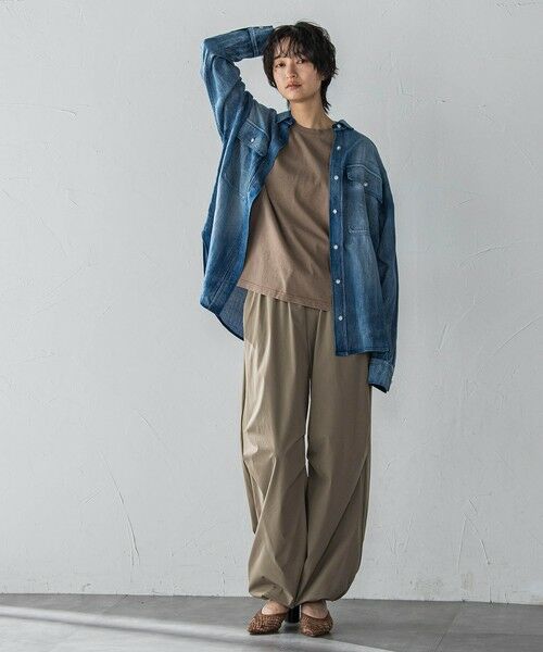 MAYSON GREY / メイソングレイ シャツ・ブラウス | シアーデニムオーバーシャツ≪洗濯機で洗える≫ | 詳細21