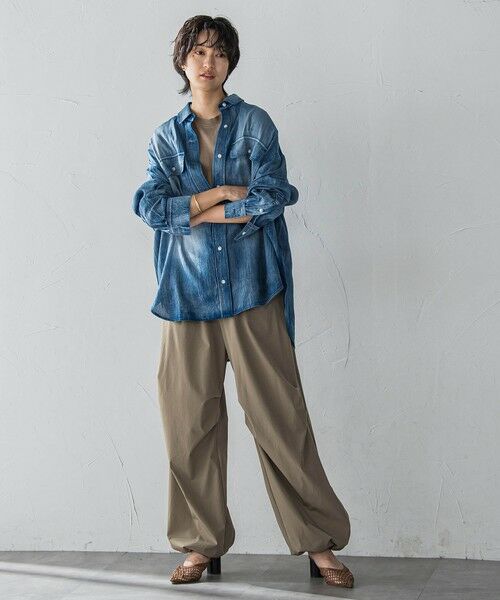 MAYSON GREY / メイソングレイ シャツ・ブラウス | シアーデニムオーバーシャツ≪洗濯機で洗える≫ | 詳細22