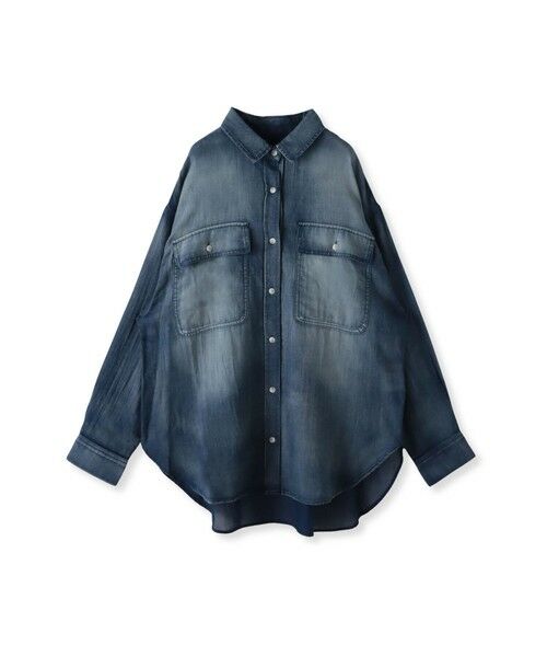 MAYSON GREY / メイソングレイ シャツ・ブラウス | シアーデニムオーバーシャツ≪洗濯機で洗える≫ | 詳細24