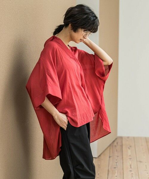 MAYSON GREY / メイソングレイ シャツ・ブラウス | 【新色追加】シアー楊柳バックタックスキッパーブラウス≪手洗い可能≫ | 詳細3