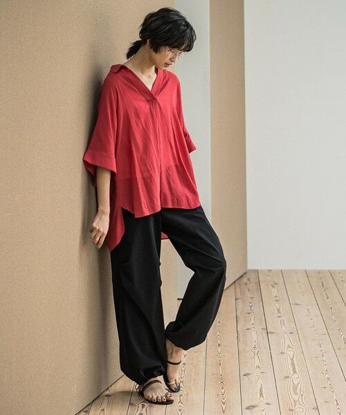 MAYSON GREY / メイソングレイ シャツ・ブラウス | 【新色追加】シアー楊柳バックタックスキッパーブラウス≪手洗い可能≫ | 詳細4