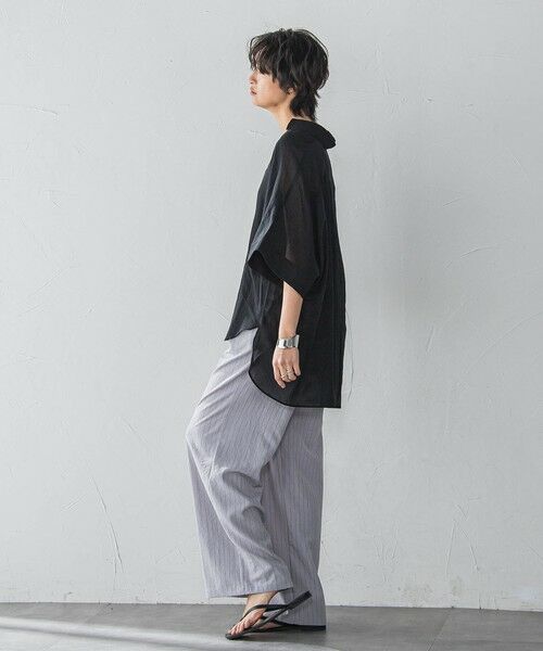 MAYSON GREY / メイソングレイ シャツ・ブラウス | 【新色追加】シアー楊柳バックタックスキッパーブラウス≪手洗い可能≫ | 詳細13