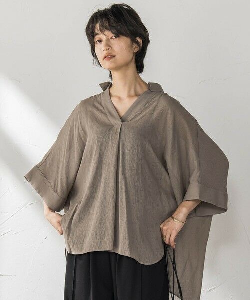 MAYSON GREY / メイソングレイ シャツ・ブラウス | 【新色追加】シアー楊柳バックタックスキッパーブラウス≪手洗い可能≫ | 詳細24