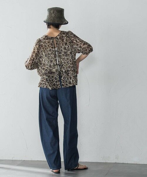 MAYSON GREY / メイソングレイ シャツ・ブラウス | レオパード柄フロントリボンブラウス≪洗濯機で洗える≫ | 詳細10