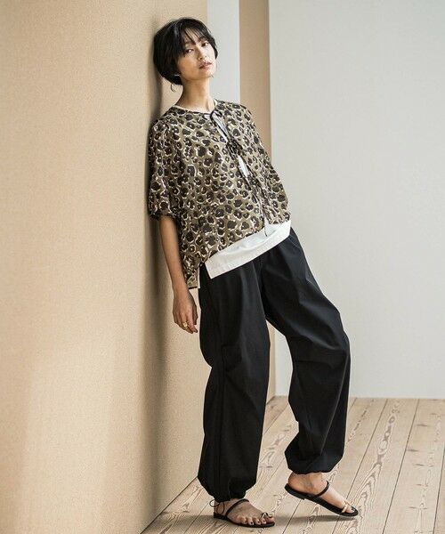 MAYSON GREY / メイソングレイ シャツ・ブラウス | レオパード柄フロントリボンブラウス≪洗濯機で洗える≫ | 詳細5